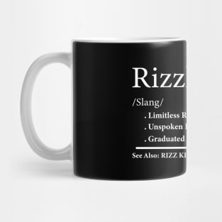 W Rizz The Rizzler Definition Funny Meme Quote Mug